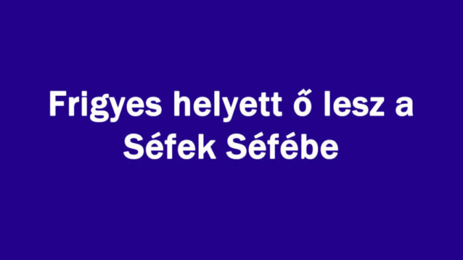 Frigyes helyett ő lesz a Séfek Séfébe